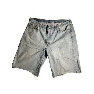 Levis 469 Jorts Mens 42 Light Wash Denim Cutoff Shorts Classic Fit Casual